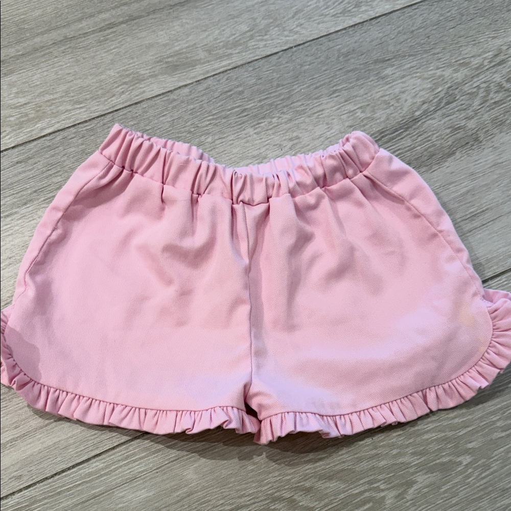 Little English Pink Ruffle Kids Shorts